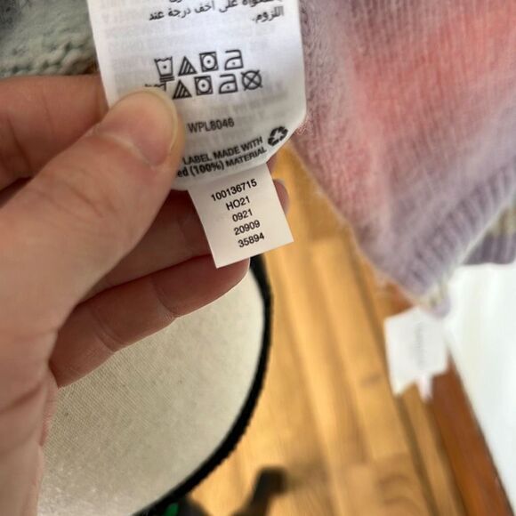 Charter Club Womens Knitted Sweater Crewneck Stripe Ombre Size Large NWT - Picture 10 of 10